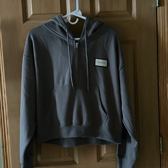 Adorable half zip up hoodie 🥰 size large I say fits a medium better. - Picture 1 of 1